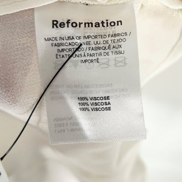 NWT Reformation Reya One Shoulder Midi Dress in Goldfinch - Picture 8 of 8